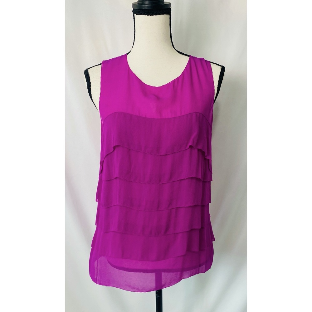 Victoria Secret‎ MODA Inc. Vibrant purple silk blouse